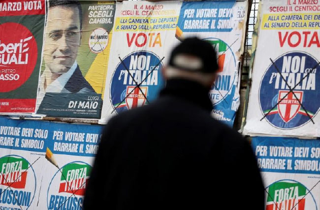 5-Star, League May Score Surprise  Gains in Italy’s Election: Pollsters